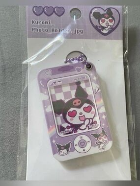 Kuromi Keychain Photo Holder
